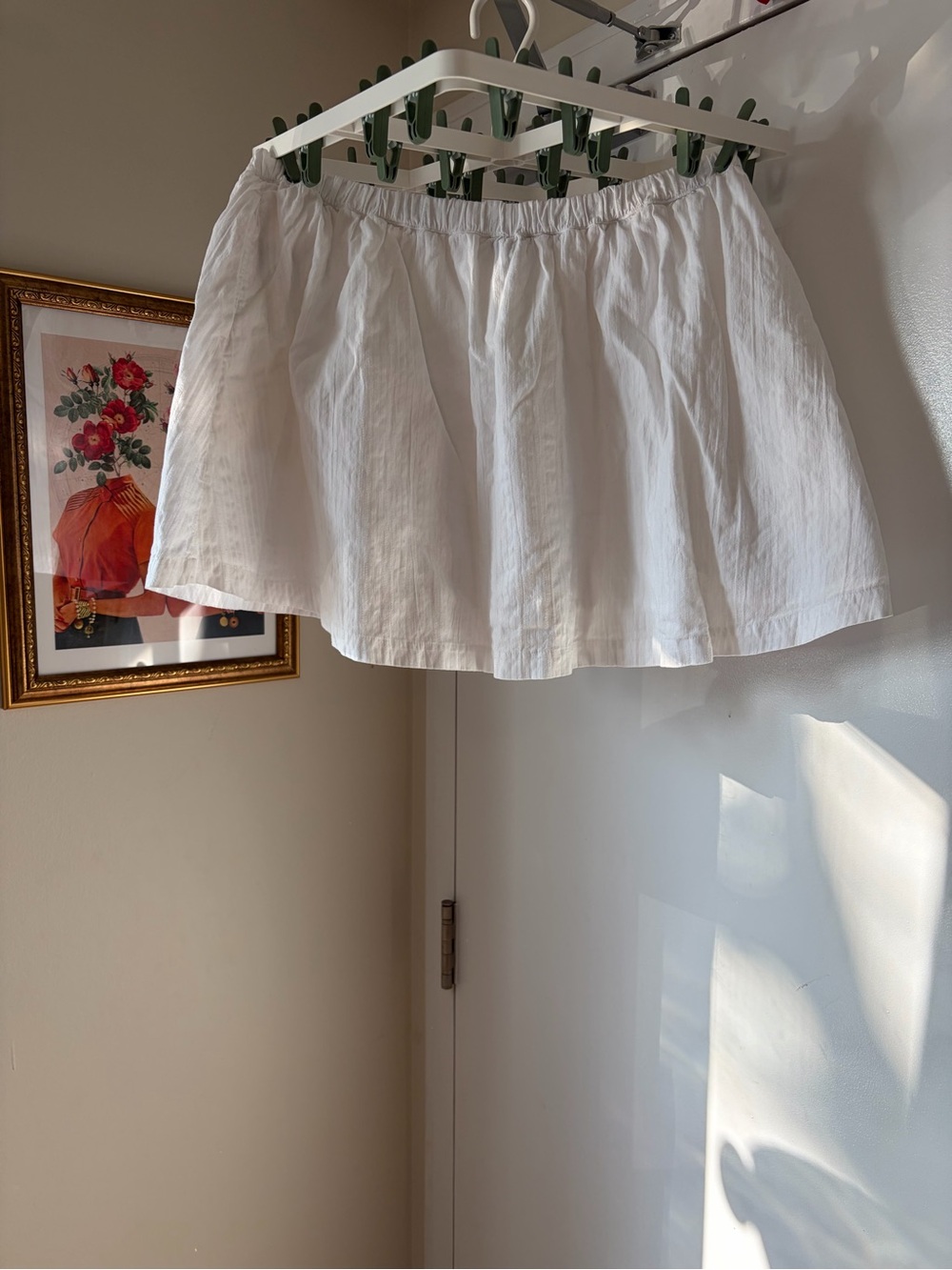 American Eagle Outfitters White Mini Cotton Skirt